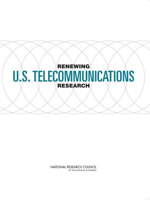 cover image of Renewing U.S. Telecommunications Research